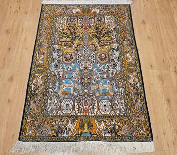 Vintage handgeknoopt perzisch tapijt ghom 162x106 beschikbaar voor biedingen