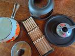 Vintage Fondue Set met Vorken, Ophalen of Verzenden, Gebruikt