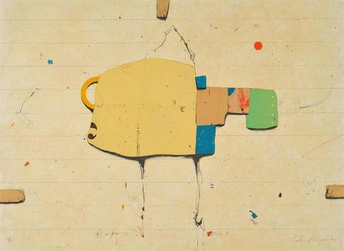 +Cole Morgan (1950) Mixed Media " Hip-Hand " Ges Gen Ged, Antiek en Kunst, Kunst | Litho's en Zeefdrukken, Ophalen of Verzenden