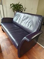 Leren 2 + 2 bankstel, Huis en Inrichting, Banken | Bankstellen, Ophalen, Gebruikt, 150 tot 200 cm, Rechte bank