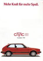 Honda Civic S, brochure voor modeljaar 1983, Verzenden, Zo goed als nieuw, Honda