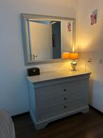 Commode met spiegel, Huis en Inrichting, Ophalen, 100 tot 150 cm, Zo goed als nieuw, 3 of 4 laden