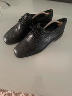 Heren merk schoenen zwart maat 42 ( echt leer ), Ophalen of Verzenden, Zo goed als nieuw, Zwart