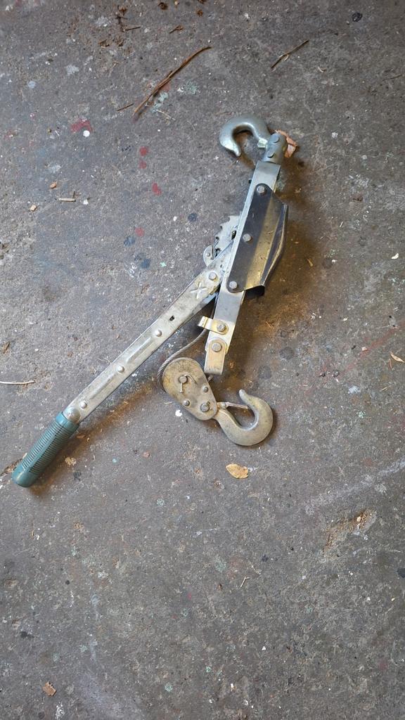 Handtakel / Rateltakel, Doe-het-zelf en Verbouw, Lieren en Takels, Gebruikt, Handmatig, Ophalen of Verzenden