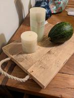 Houten dienblad/ kaarsen tableau, Huis en Inrichting, Woonaccessoires | Dienbladen, Ophalen of Verzenden, Nieuw, Rechthoekig, Hout