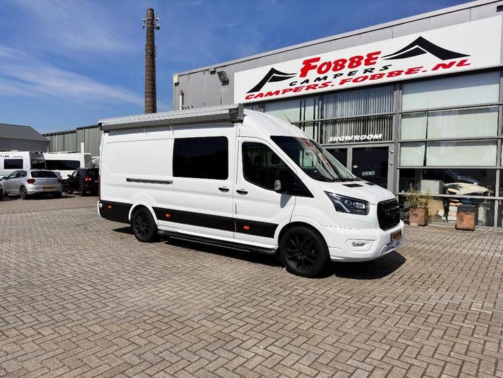Ford Transit GB 350 L3h2 Tdci 170pk AWD 2020 Wit Motorsport, Auto's, Bestelauto's, Bedrijf, Te koop, ABS, Achteruitrijcamera, Airbags