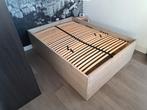 Steigerhouten bed ombouw 140x200, Huis en Inrichting, Slaapkamer | Bedden, Ophalen, Tweepersoons, 140 cm, Zo goed als nieuw