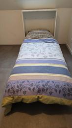 Opklapbaar logeerbed Troonz, Ophalen, Eenpersoons, Wit, Nieuw