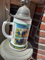 Oude vintage keramiek met tinnen bierpul., Antiek en Kunst, Antiek | Keramiek en Aardewerk, Ophalen of Verzenden