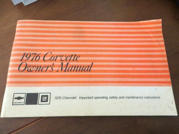 Instructieboek Chevrolet Corvette modeljaar 1976 zeer mooi! beschikbaar voor biedingen
