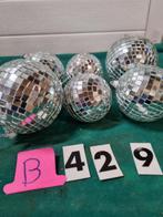 kerstballen glas glitters 6 stuks [429], Ophalen of Verzenden, 'T Olde Gre-j, Info@toldegrej.nl, Endepoelstraat 20f Didam