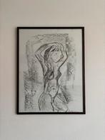 Houtskool schilderij incl lijst, Ophalen