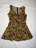 Leuke groen/bruin/wit LEGER/ARMY/CADET jurk, Ophalen, Carnaval, Kleding, Maat 36 (S)