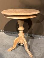 Houten Wijntafel / Bijzettafel, 45 tot 60 cm, Minder dan 55 cm, Rond, Hout