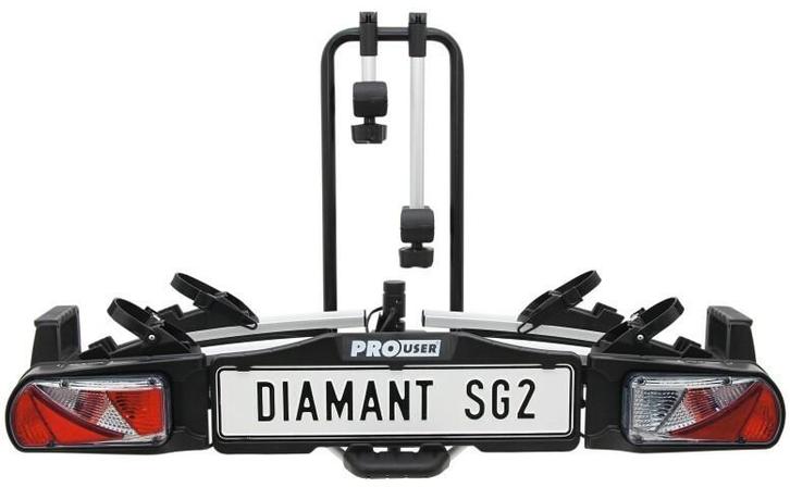 Pro User SG2 (1 keer gebruikt), Auto diversen, Fietsendragers, Zo goed als nieuw, Trekhaakdrager, 2 fietsen, Brede banden, Elektrische fiets