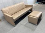 Jori So Good 2,5 zits bank Leer Design Poef, Ophalen of Verzenden, Zo goed als nieuw, 75 tot 100 cm, Leer