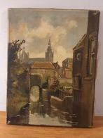 Den Bosch Binnen Dieze met St Jan op de achtergrond, Antiek en Kunst, Kunst | Schilderijen | Klassiek, Ophalen