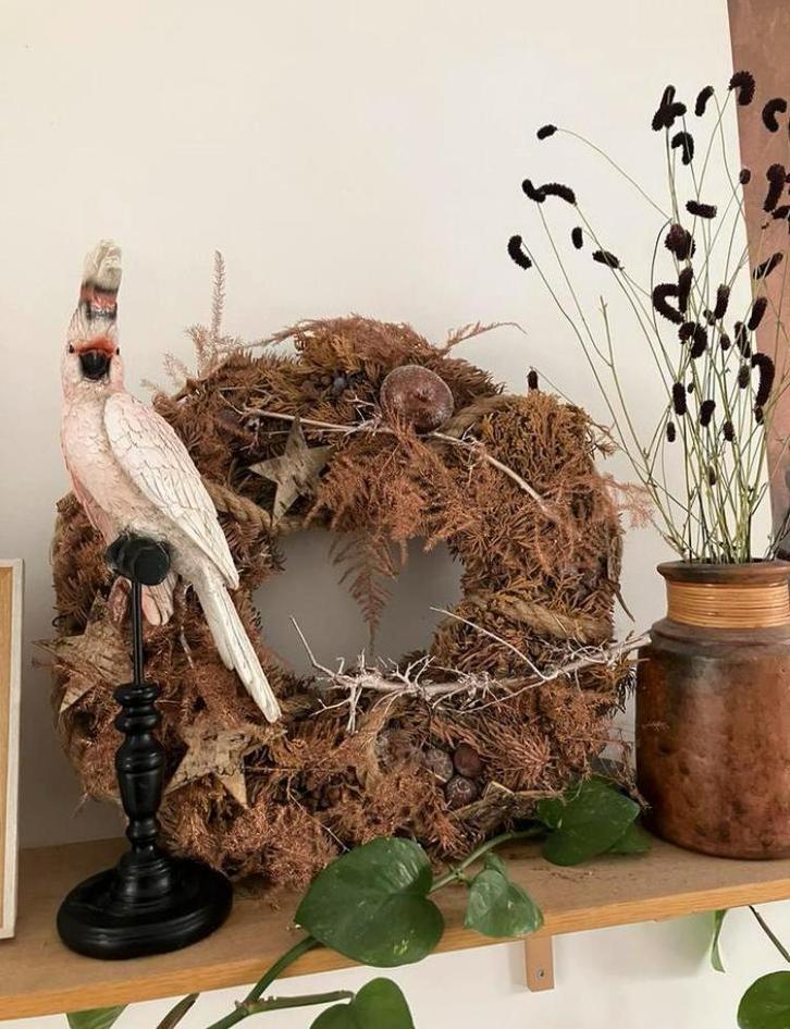 Heel mooi Kaketoe decoratie beeld, Huis en Inrichting, Woonaccessoires | Kransen, Zo goed als nieuw, Ophalen