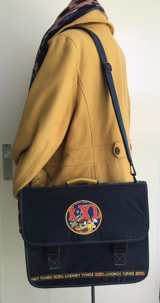Vintage Looney Tunes XXL schoudertas of rugtas, Sieraden, Tassen en Uiterlijk, Tassen | Schoudertassen, Zo goed als nieuw, Overige merken