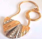 Prachtige goudkleurige vintage ketting., Sieraden, Tassen en Uiterlijk, Ophalen of Verzenden, Zo goed als nieuw, Goud, Overige materialen