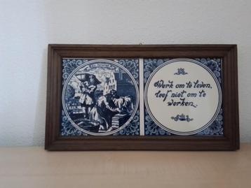 Ingelijste tegels delfts blauw Delft  beschikbaar voor biedingen