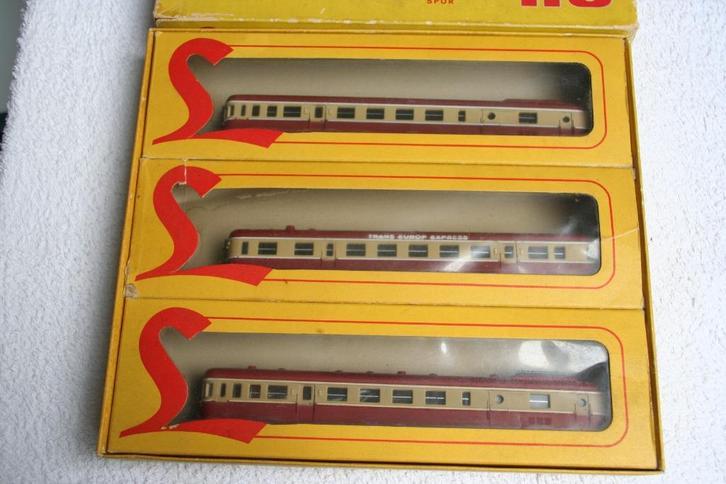 Lima HO 1002 SNCF Trans Europa Express (TEE) voor Marklin !, Hobby en Vrije tijd, Modeltreinen | H0, Zo goed als nieuw, Treinset