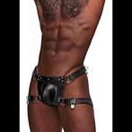 Leren string, jockstrap met slotjes gratis verzonden, Kleding | Heren, Overige typen, ., Zwart, Ophalen of Verzenden
