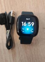 Fitbit Versa 3 - Nieuw, Krasvrij Scherm!, Zwart, Nieuw, Ophalen of Verzenden, Fitbit