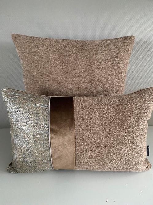 Nieuwe sierkussens in Mocca/ Gold/Brons tinten, Huis en Inrichting, Woonaccessoires | Kussens, Nieuw, Ophalen of Verzenden