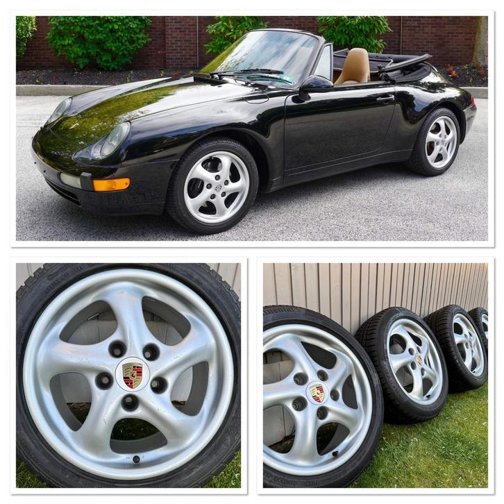 Porsche cup 3 velgen 17inch breedset 7j & 9j 911 996, Auto-onderdelen, Banden en Velgen, Banden en Velgen, Winterbanden, 17 inch