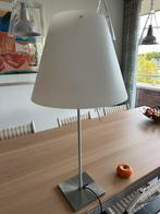 Luceplan Constanza Tafellamp aluminium, witte kap 80 cm.hoog, Ophalen, Zo goed als nieuw, Modern, Metaal