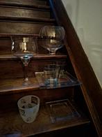 Diverse Glazen voor evt bloemstukje in of op te maken zgan., Overige kleuren, Ophalen of Verzenden, Minder dan 50 cm, Glas