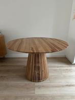 Kave Home Jeanette Eettafel - Ø 120 cm - Naturel, Huis en Inrichting, Ophalen, 100 tot 150 cm, Zo goed als nieuw, 75 cm of meer