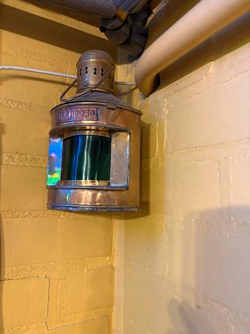 2 x messing scheepslampen voor Mancave/Bar beschikbaar voor biedingen