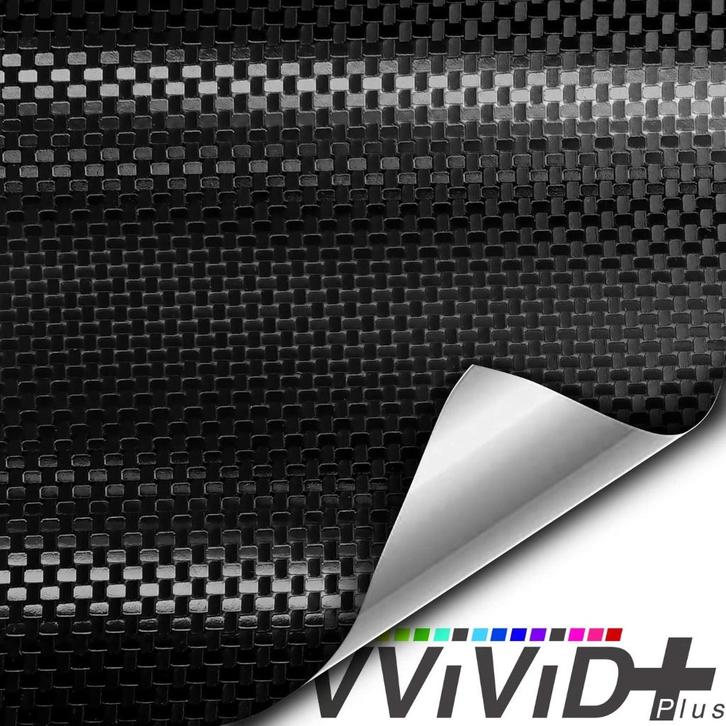 Nieuw : VVIVID+ Black Square Carbon Fiber Wrap Folie, Auto diversen, Tuning en Styling, Verzenden