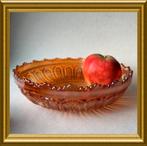 Carnival glas oranje glazen schaal, Ophalen of Verzenden