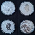 4x 1 oz Four Guardians Myths & Legends Zilver Munten 2024, Ophalen of Verzenden, Zilver