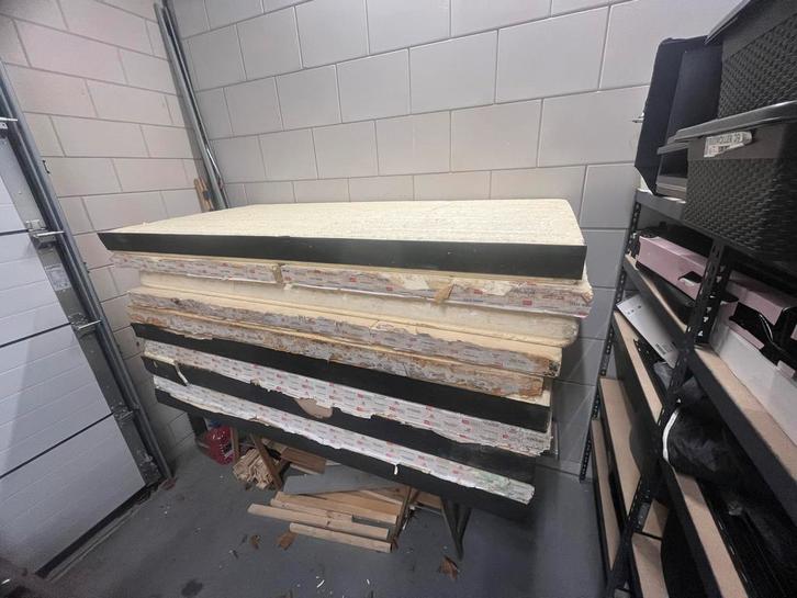 10 Isolatie sandwich panelen 200 x 100 x 10cm (10 stuks), Doe-het-zelf en Verbouw, Isolatie en Afdichting, Gebruikt, Hardschuim (Pir)
