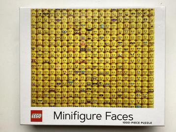 Lego Minifigure Faces puzzel 1000 stukjes, compleet en zgan beschikbaar voor biedingen