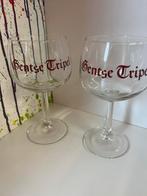 Gentse Tripel bierglazen set van 2 glazen, Verzamelen, Ophalen of Verzenden, Zo goed als nieuw, Glas of Glazen, Overige merken