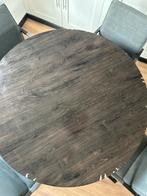 Eetkamerset: Pronto Wonen stoelen & Kwantum tafel, Huis en Inrichting, Tafels | Eettafels, Ophalen, Gebruikt, 100 tot 150 cm, Rond
