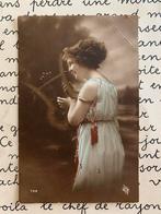 Dame met harp (ME), Ophalen of Verzenden, Voor 1920, Gelopen, Overige thema's