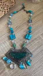 2x Turquoise kettingen, Ophalen of Verzenden, Zo goed als nieuw, Blauw, Overige materialen
