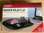 ION Quick Play Turntable USB Powered LP to MP3 Converter, Overige merken, Ophalen of Verzenden, Zo goed als nieuw, USB-aansluiting