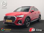 Audi Q3 Sportback 45 TFSI e S Line Dealer O.H PHEV | Panodak, Gebruikt, Zwart, Adaptive Cruise Control, Leder en Stof