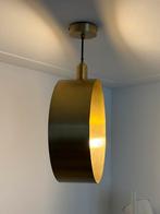Design plafondlamp Hanglamp rond/goudkleurig, Ophalen of Verzenden, Zo goed als nieuw, Minder dan 50 cm