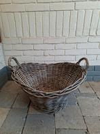 Grote brocante mand, Ophalen, Zo goed als nieuw, Rond, Riet