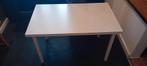 Ikea bureau Linnmon 100x60 wit + verstelbare pootjes., Huis en Inrichting, Ophalen, Gebruikt