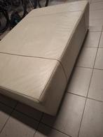 Lederen zitbank / poef - 120x80x35 cm, Huis en Inrichting, Ophalen, Rechthoekig