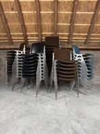 Partij vintage industriele Castelli DSC106 stoelen, Castelli, Gebruikt, Bruin, Ophalen of Verzenden